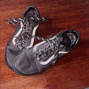 Vans Black and White Athletic Shoes